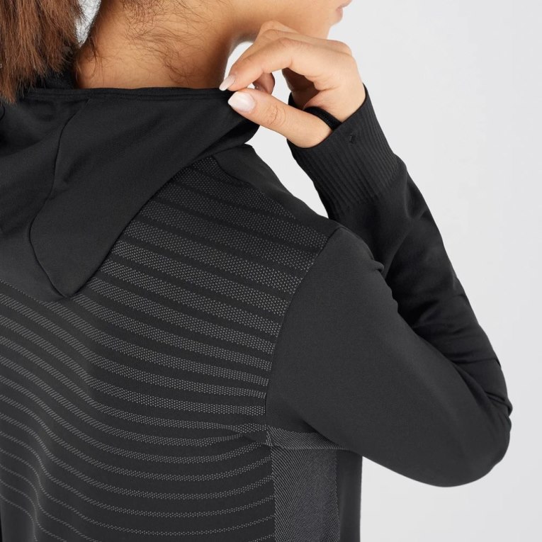 Sudaderas Salomon Essential Seamless Mujer Negros | MX YLQM306